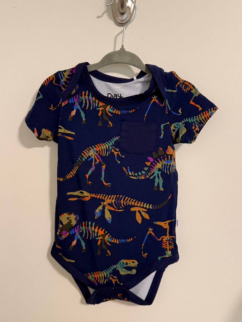 Play by Little Sleepies Fossil Quest Pocket Short-Sleeve Bodysuit 6-12 months